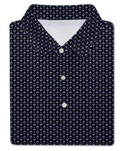 Barron Performance Polo BLACK / LAVENDER Flat